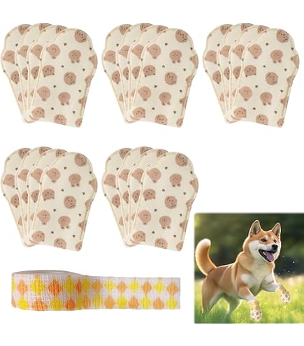 Amazon.co.jp: WICKEDPUP かるかるシューズ、32枚入 | 肉球のための犬